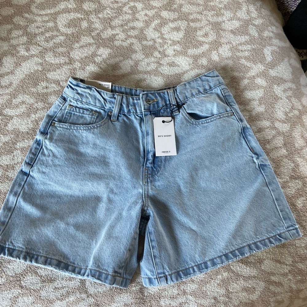 Forever 21 Light Blue Denim Shorts